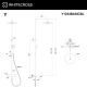 Душевая стойка термостатическая WHITECROSS Y Y1234BASICNIB брашированный никель