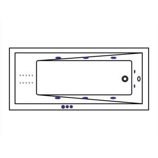 Гидромассажная ванна WHITECROSS Wave 0101.170070.100.SMARTNANO.CR 170x70 см Smart Nano хром