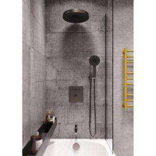 Душевая система встраиваемая с термостатом Bronze de Luxe OMG! 1011GM, графит