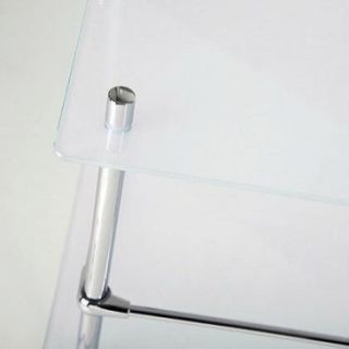 Wasserkraft K-4033 Напольная стеклянная тройная полка с бортиком