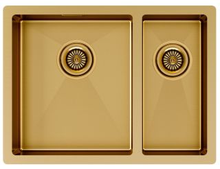 Мойка кухонная Paulmark Gerberg PM225944-BGL левая брашированное золото