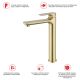 Высокий смеситель для раковины Raglo R03.15.03 золотой сатин