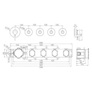 Смеситель для душа Raglo R20.274 хром