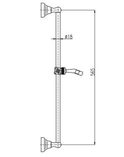 Душевая штанга Rav Slezak Morava MD0553SM Бронза