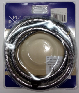 Шланг для душа РМС SH-08 с двойным замком 150-190см нержавеющая сталь