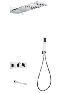 Душевая система ABBER Daheim AF8253 с термостатом хром
