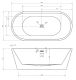 Акриловая ванна ABBER 150x80см AB9203-1.5