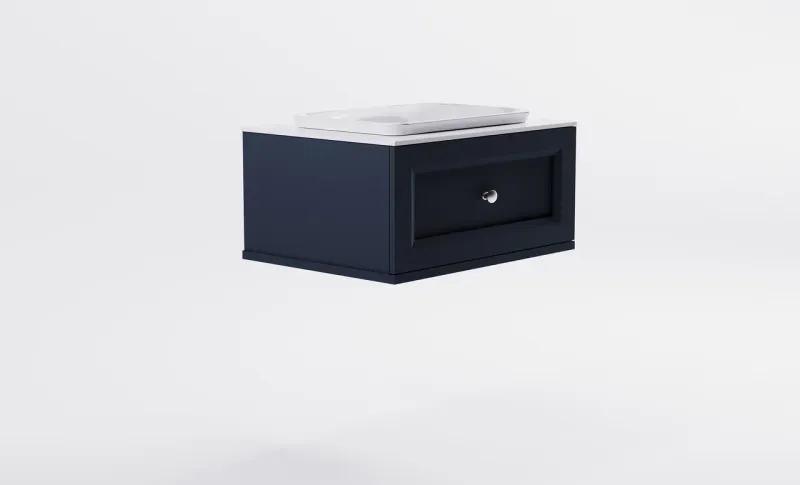 Тумба с раковиной Astra-Form Классик 4631177714023 70 см серый матовый