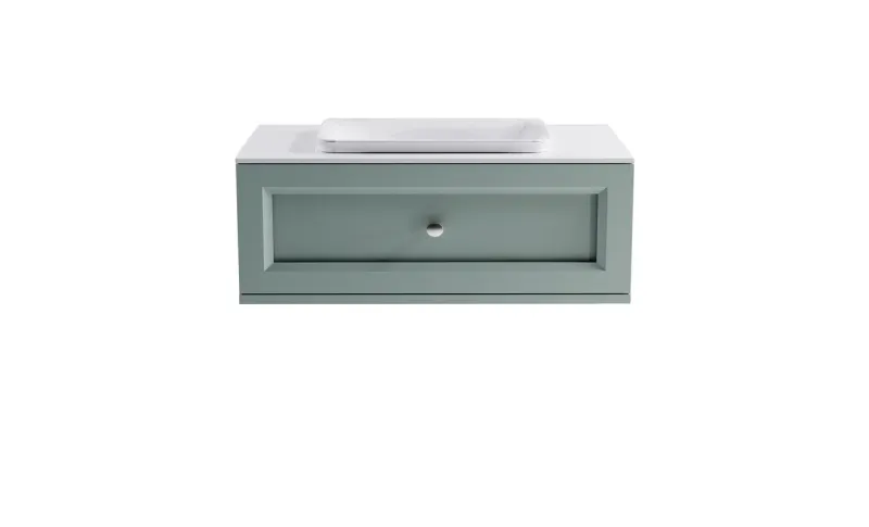 Тумба с раковиной Astra-Form Классик 4631177714108 90 см зелёный матовый