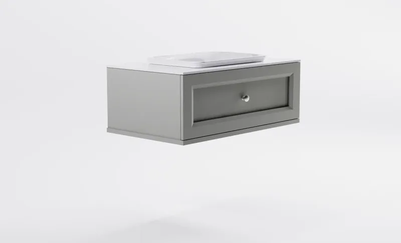 Тумба с раковиной Astra-Form Классик 4631177714184 100 см серый матовый