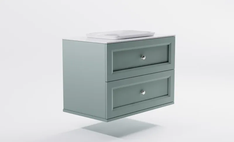 Тумба с раковиной Astra-Form Классик 4631177714344 90 см зелёный матовый