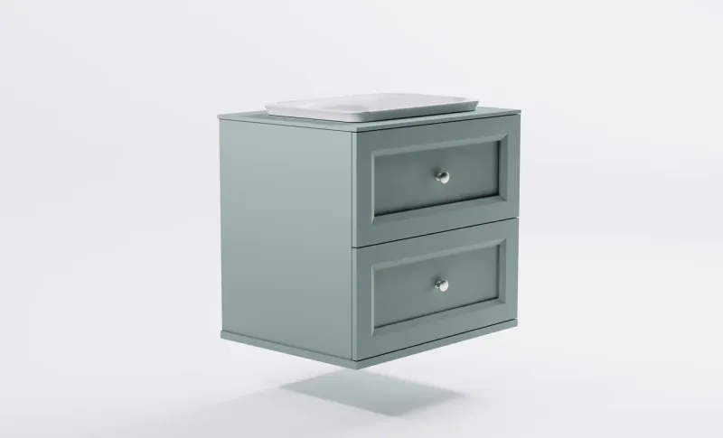 Тумба с раковиной Astra-Form Классик 4631177715662 70 см зелёный матовый