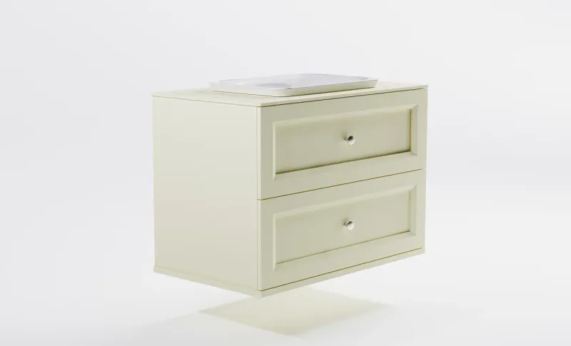 Тумба с раковиной Astra-Form Классик 4631177715815 90 см бежевый матовый