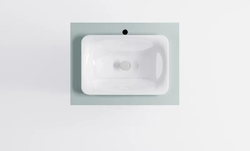 Тумба с раковиной Astra-Form Классик 4631177715662 70 см зелёный матовый