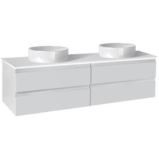 Тумба под раковину Jacob Delafon Madeleine EB2085-J51 120 см со столешницей и светодиодной подсветкой белый матовый