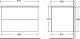 Тумба под раковину BelBagno подвесная 100x50см Rovere Moro ETNA-1000-2C-SO-RW-P