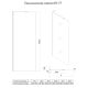 Душевая перегородка Veconi Korato KR-77, 1000x2000, хром, стекло прозрачное