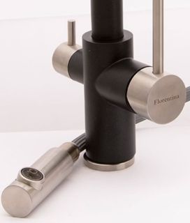 Смеситель для кухни Florentina Кристалл с подключением под фильтр песочный