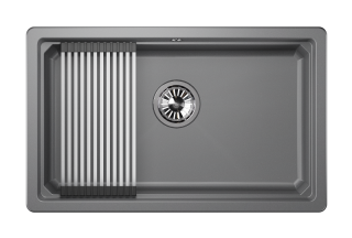 Мойка кухонная Granula Kitchen Space 7303U, АЛЮМИНИУМ