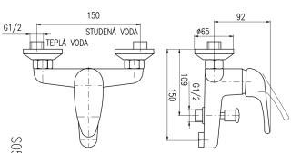 Смеситель для ванны Rav Slezak  SAZAVA SA054.5 хром