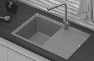 Мойка кухонная Point Лаура PN3005W 78 см белый