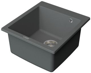 Мойка кухонная Point Моко PN3006AL 47 см серый