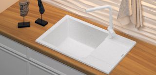 Мойка кухонная Point Велета PN3002W 78 см белый