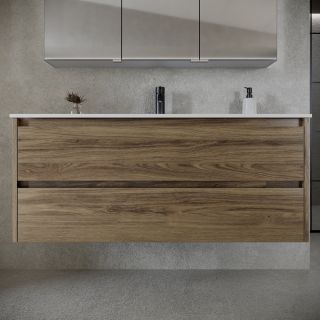 Подвесная тумба под раковину Sancos Libra LB120-1ECH 120см дуб чарльстон