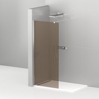 Душевая перегородка CEZARES LIBERTA-L-1-110-120-BR-Cr кронштейн 120см