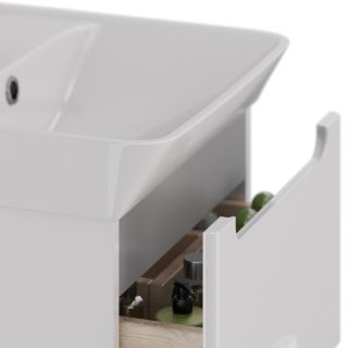 Тумба под раковину Lemark Buno LM04B45T 45 см белый глянец