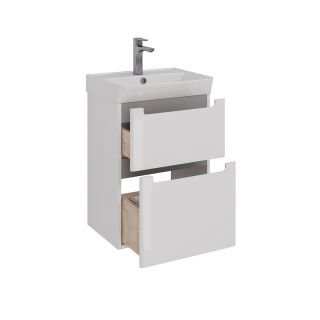 Тумба под раковину Lemark Buno LM04B50T 50 см белый глянец