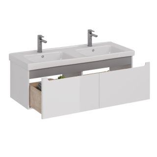 Тумба под раковину Lemark Buno mini LM05BM125T 120 см белый глянец