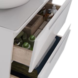 Тумба под раковину Lemark Miano LM06M60T 60 см белый глянец