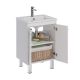 Тумба под раковину Lemark Romance LM07R60T 60 см белый глянец