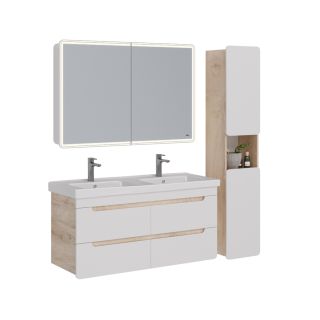 Тумба под раковину Lemark Olivia LM08OL125T 125 см белый глянец