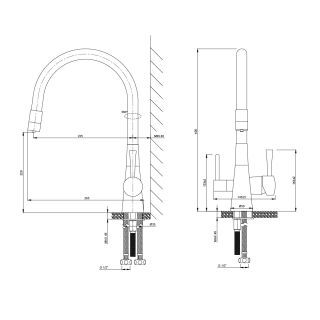 Смеситель для кухни Lemark LM3075C086 с фильтром для очистки жесткой воды Optima защита от накипи хром