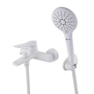 Смеситель для ванны Lemark Bronx LM3714MW белый