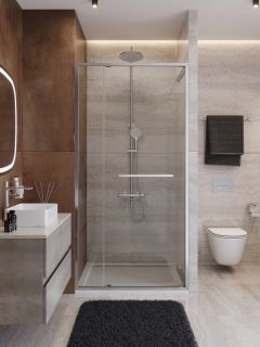 Душевая дверь CEZARES LUX-B-FS-11-110-C-CR хром