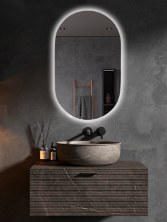 Зеркало с подсветкой Armadi Art 568 60 см сенсорный выключатель антизапотевание