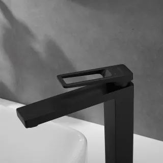 Смеситель для раковины Shevanik S6811H чёрный