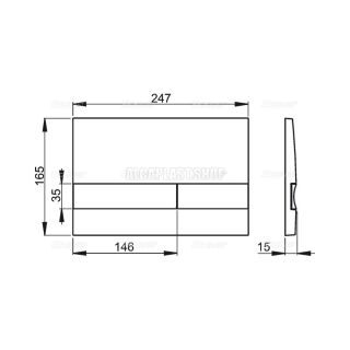Кнопка смыва AlcaPlast для инсталляции белая M1720-1