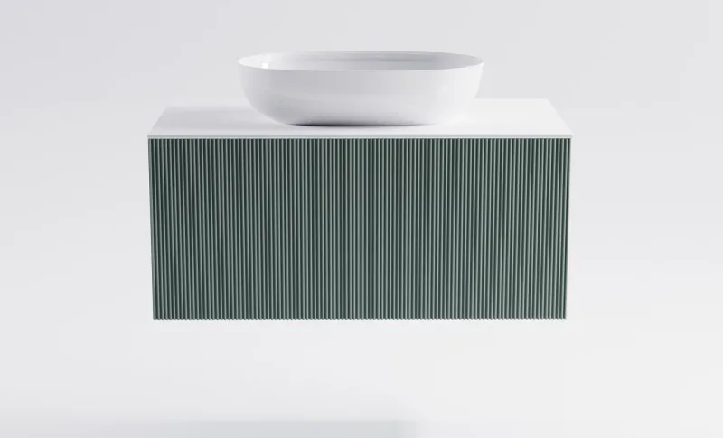 Тумба с раковиной Astra-Form М-40 4631177713279 100 см зелёный матовый