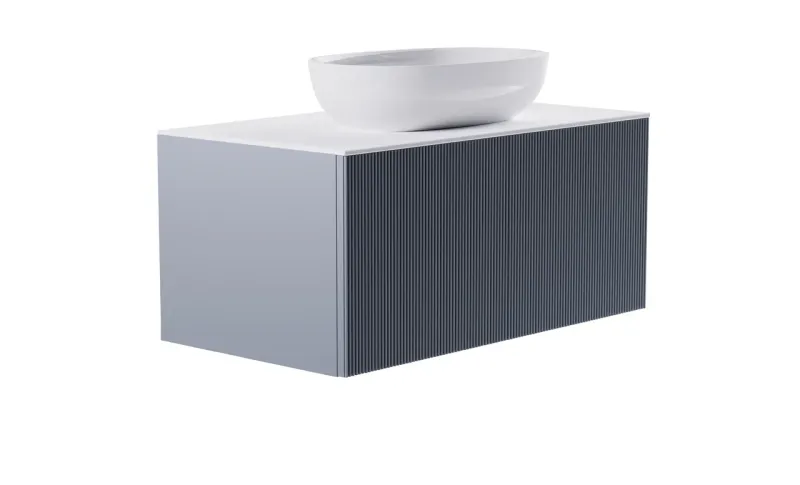 Тумба с раковиной Astra-Form М-40 4631177713620 90 см голубой матовый