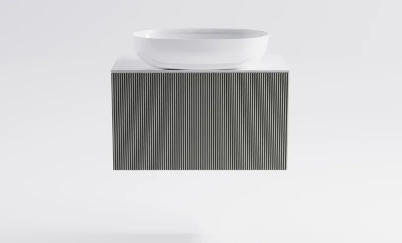 Тумба с раковиной Astra-Form М-40 Slim 4631177714481 70 см серый матовый