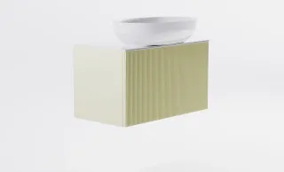 Тумба с раковиной Astra-Form М-40 Slim 4631177714498 70 см бежевый матовый