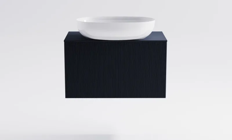 Тумба с раковиной Astra-Form М-40 Slim 4631177716003 80 см серый матовый