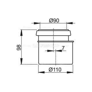 Соединительный комплект AlcaPlast для 90/110 M907