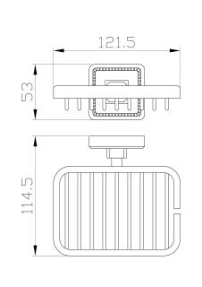 Мыльница с держателем Wonzon & Woghand Roma WW-7224 бронза