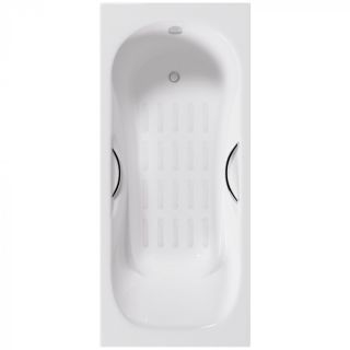 Ванна чугунная Delice Malibu DLR230607R-AS 150x75 с отверстиями под ручки и антискользящим покрытием