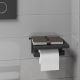 Держатель для туалетной бумаги Milacio Ultra MCU.963.MB чёрный матовый